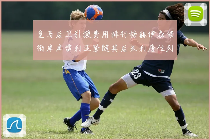 皇马后卫引援费用排行榜赫伊森领衔库库雷利亚紧随其后米利唐位列第三